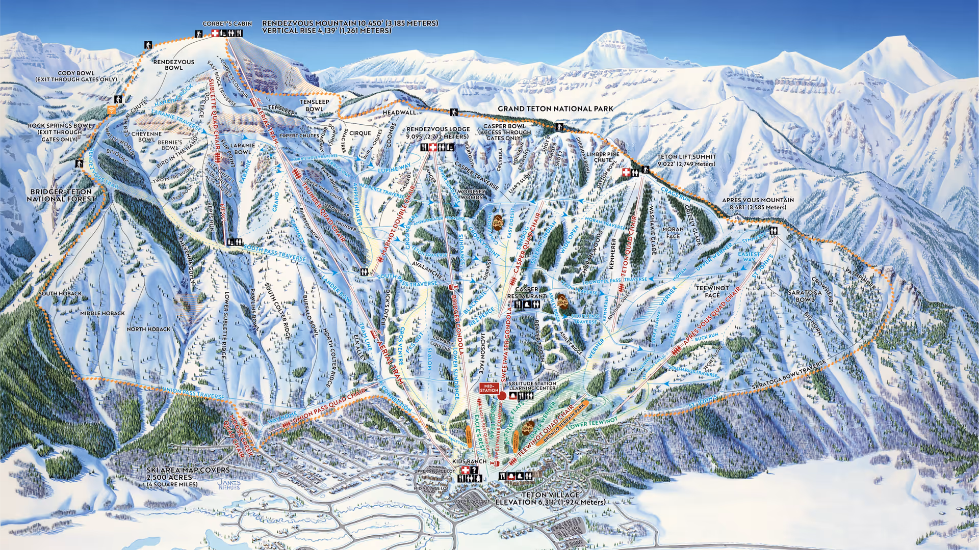 Jackson Hole trail map